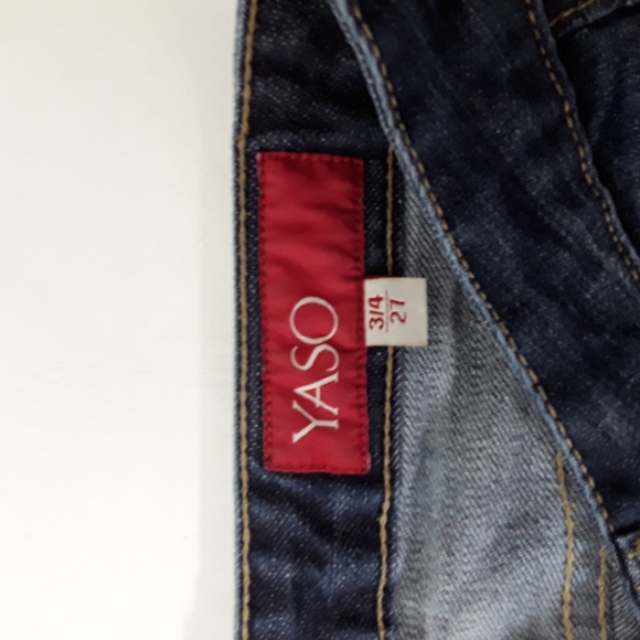 Yaso button fly flare jeans size 27 - Picture 3 of 10